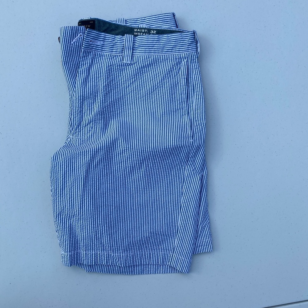 J.Crew blue white shorts